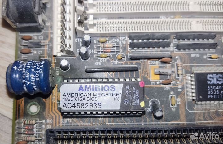 Ретро мать 486 под socket 3 + видеокарта