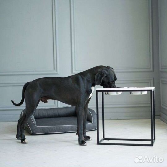 Подставка под миски для кошек и собак в стиле лофт