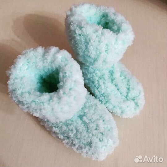 Пинетки малышам ручная вязка