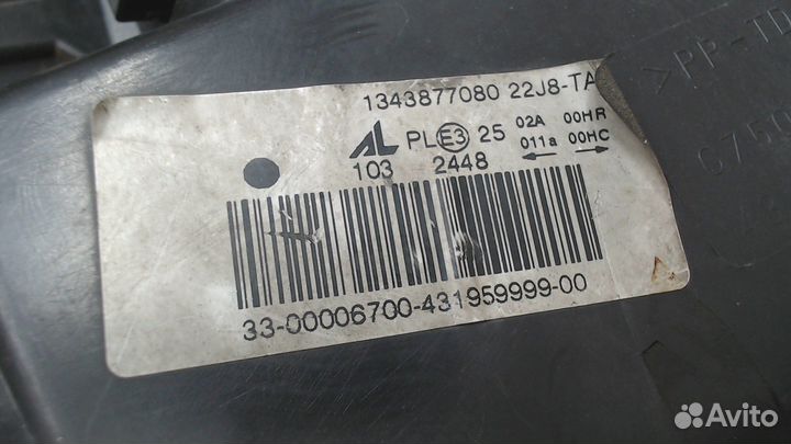 Фара (передняя) Citroen Jumper (Relay), 2008