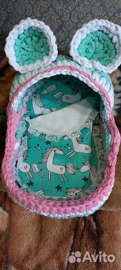 Переносная люлька для куклы