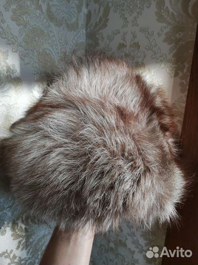 Шапка женская меховая чернобурка