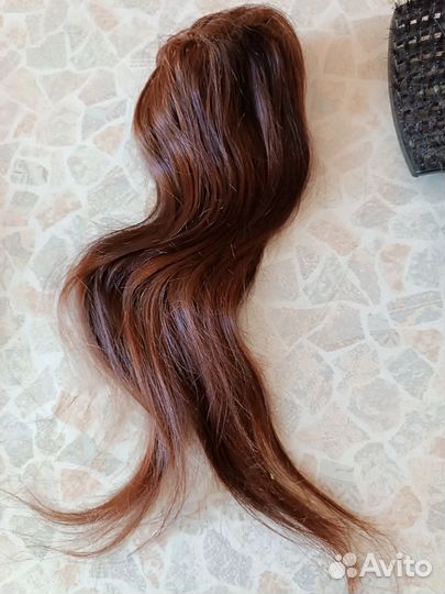 Шиньон из натуральных волос