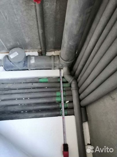 Монтаж систем: отопления, воды, канализации