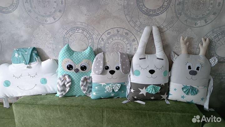 Бортики в детскую кроватку