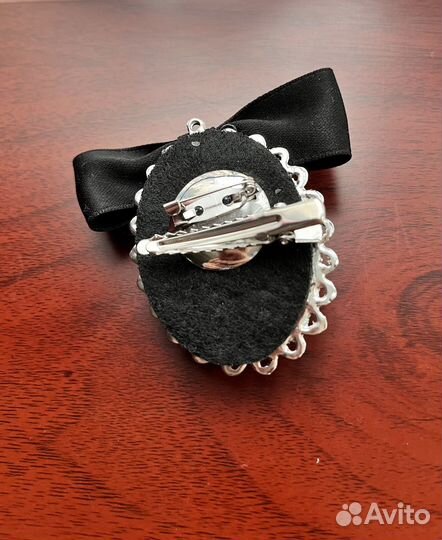 Брошь матерчатая