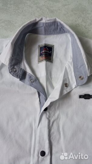 Белая рубашка шведка школьная для мальчика 116