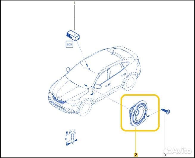 Динамик Renault Arkana H4ME441 2021