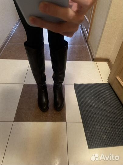 Сапоги женские кожаные 39 размер