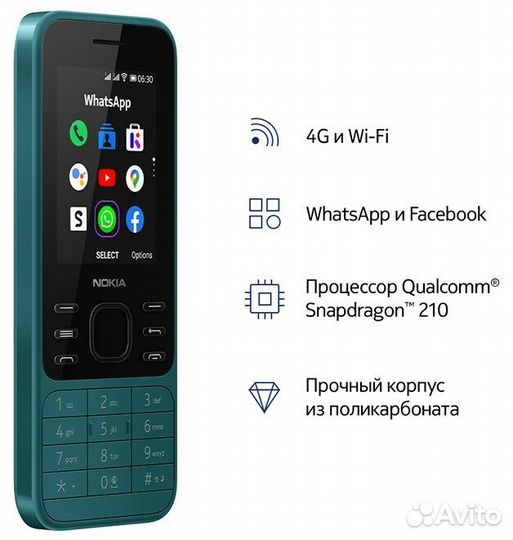 Nokia 6300 4G, 4 ГБ