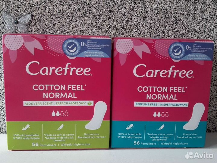 Прокладки женские ежедневные Carefree 56 шт