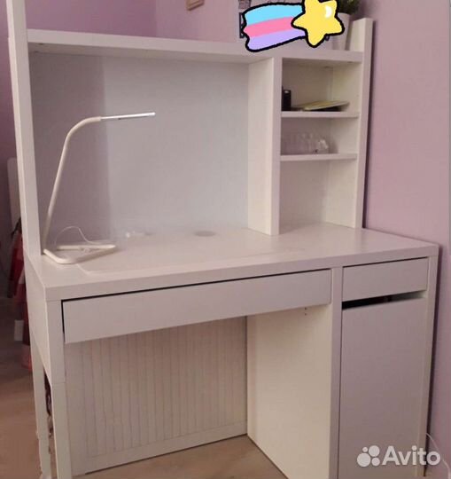 Стол икеа микке с надстройкой и без