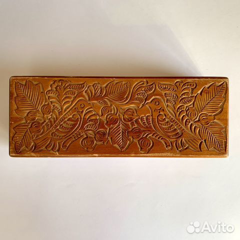 Шкатулка деревянная резная СССР