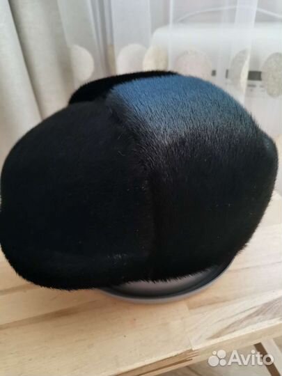 Мужская шапка из натурального меха нерпы