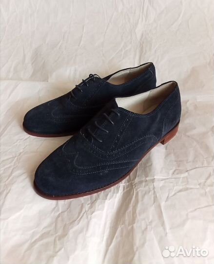 Ботинки/броги кожа/замша Peter Hahn Италия (39)