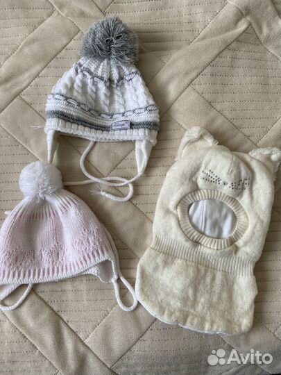 Шапка шлем и шапки на завязках