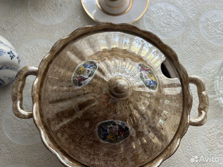 Фарфоровая супница СССР