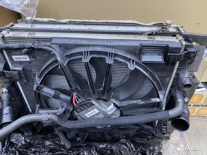 Jaguar XJ X351 3.0 D вентилятор и радиатор