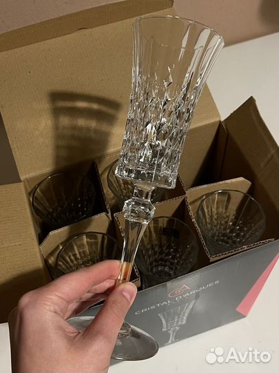 Набор 6 фужеров для шампанского Cristal D'arques
