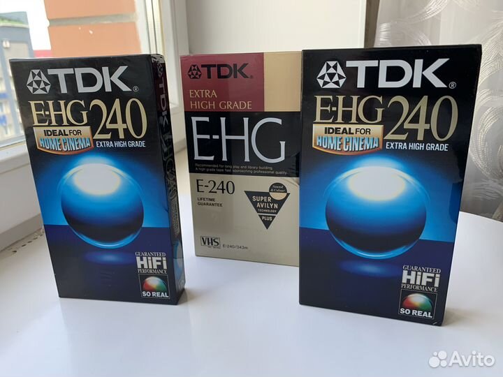 Видеокассеты TDK E-HG240 (VHS), Rare, NEW