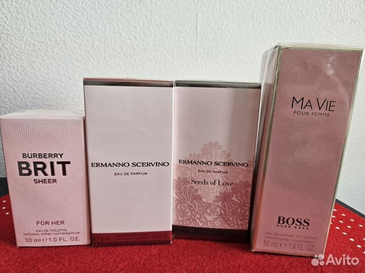 Духи оригиналы, burberry, hugo boss, ermanno