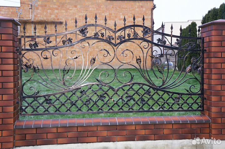 H2Кованные заборы \ Калитки 3Д с установкой 1м/h2