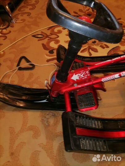 Детский снегокат для двоих