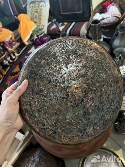 Тарелки/ подносы медные старинные, Дагестан