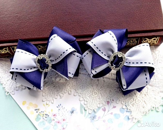 Бантики школьные ручной работы