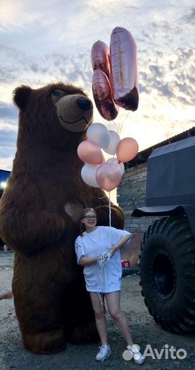 Поздравления, ростовые куклы, три мишки