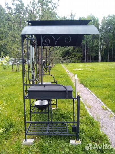 Мангал с печкой