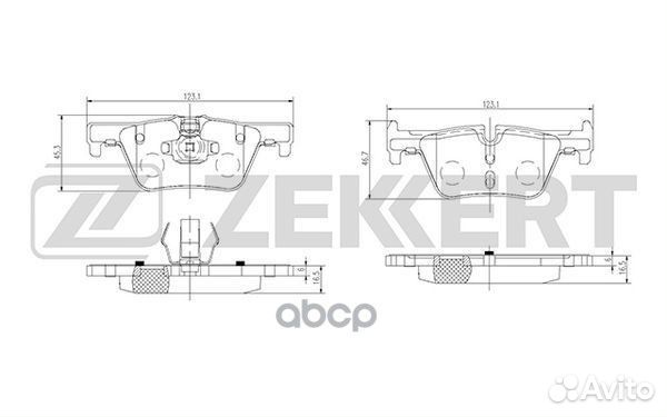Колодки торм. диск. задн. BMW 1 (F20 F21) 11