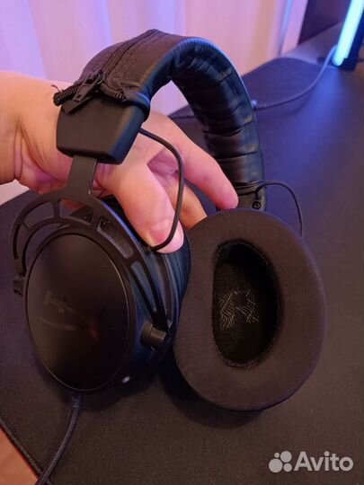 Игровые наушники Hyperx cloud alpha s чёрные