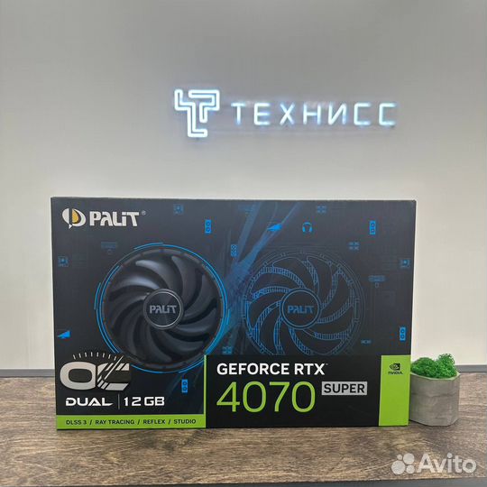 Palit Видеокарта GeForce RTX 4070 super Dual OC 12