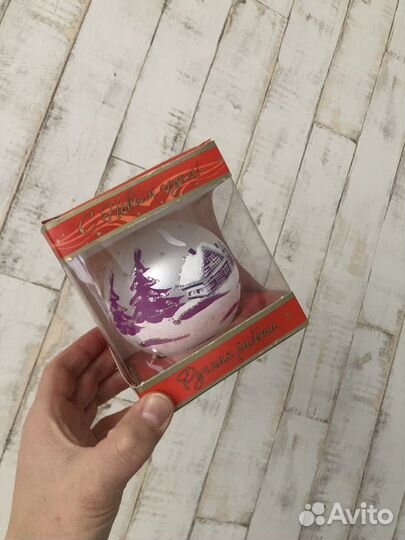 Елочные шары стеклянные на елку