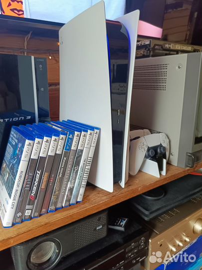 Sony playstation 5 ps5 с дисководом 2 джойстика