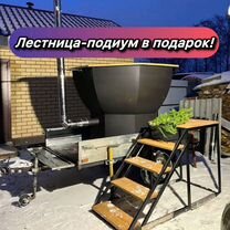 Банный чан с печью