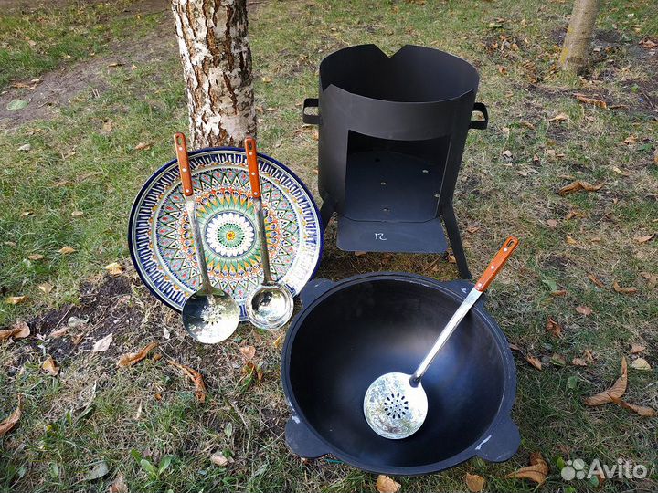 Комплекты: казан+печь+шумовка
