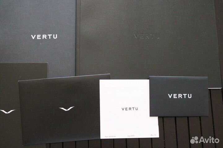 Vertu Constellation Polished Stainless Steel Black Leather