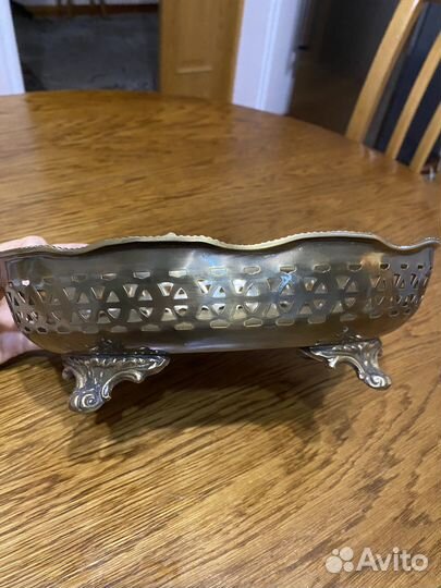 Конфетница латунь