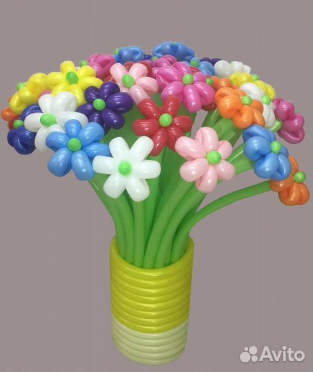 Цветы из воздушных шаров