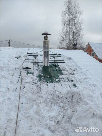 Монтаж дымоходов, установка печей