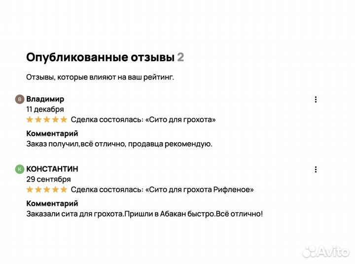 Сита для грохота