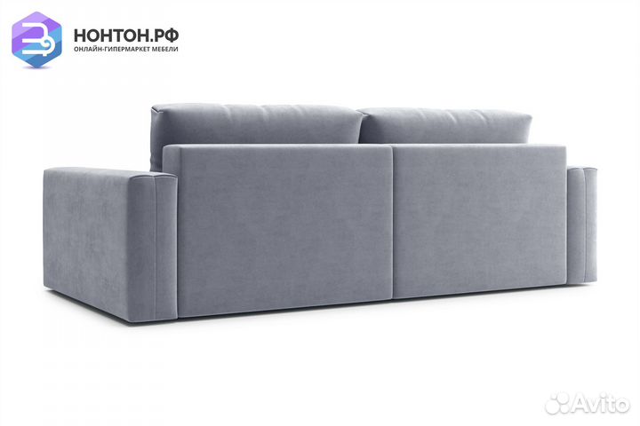 Диван угловой тик-так Монарх серый