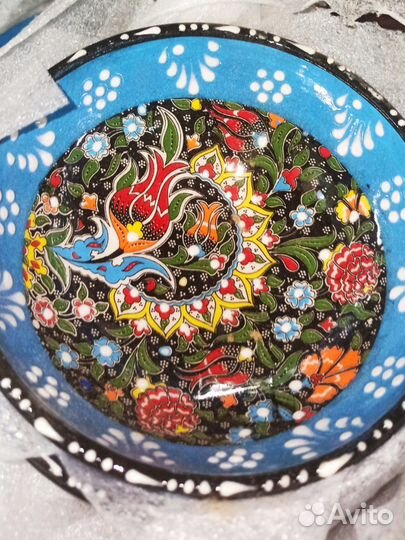 Турецкая пиала 15 см. полуручнная роспись оптом