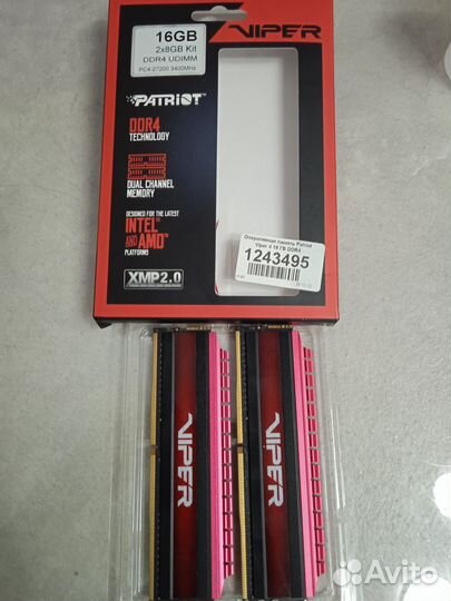 Оперативная память Patriot Viper 4 16GB