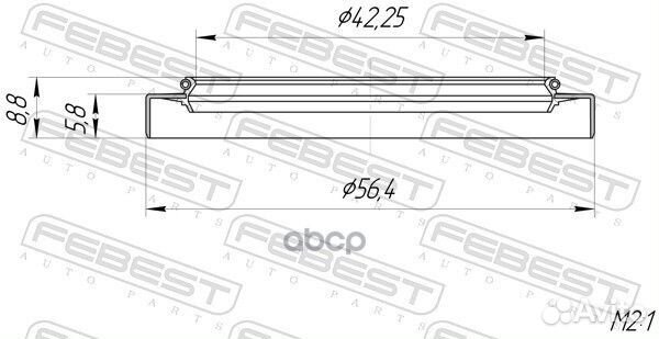 Сальник полуоси febest 95GDY-44560609X 95GDY-44