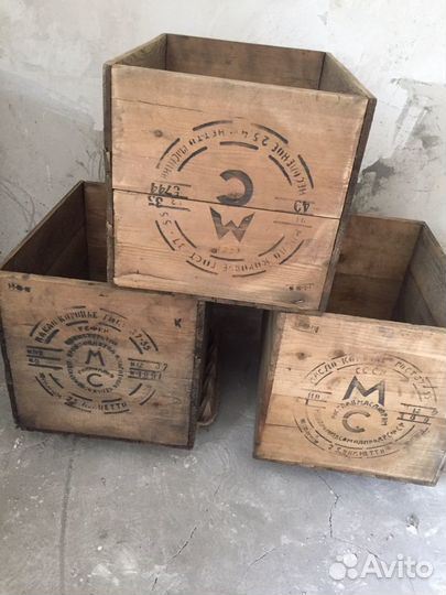 Старинные ящики от масла. СССР. Винтаж