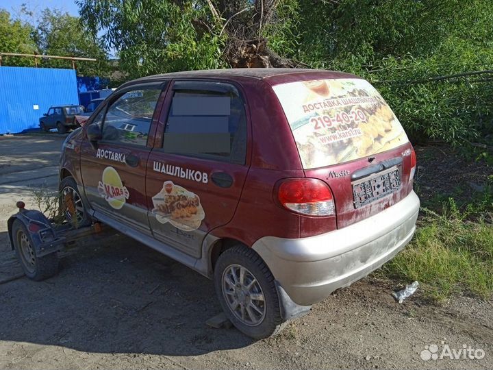 Daewoo Matiz I Бархотка двери задней правой