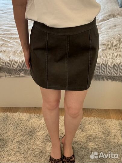 Кожаная юбка